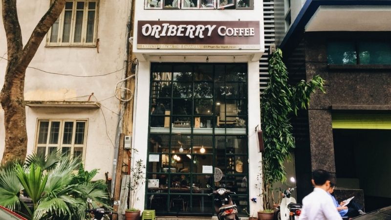 Không gian của quán Oriberry Coffee