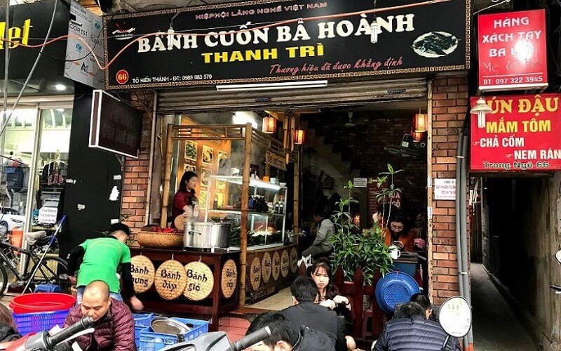 Bánh cuốn Bà Hoành, Thanh Trì khá nổi tiếng tại Hà Nội